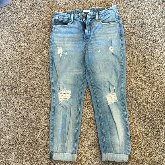 Good American Denim - Good American Cuffed Boyfriend Jean